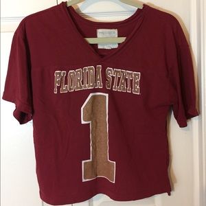 FSU woman’s cropped T-shirt.